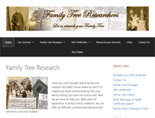 Tablet Screenshot of familytreeresearchers.co.uk